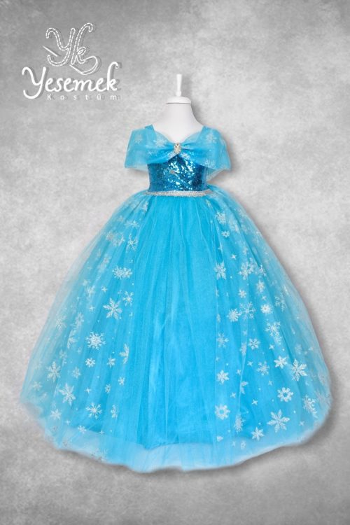 ELSA KIZ ÇOCUK KOSTÜMÜ-ELS001A